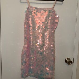 Pink Sequin Dress
